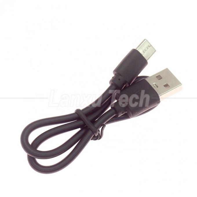 Chargement rapide court seulement 1A 2A USB à type C câble de chargeur pour ventilateur Power Bank 0