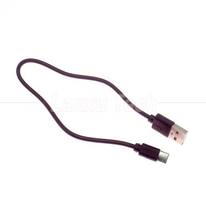 Chargement rapide court seulement 1A 2A USB à type C câble de chargeur pour ventilateur Power Bank 4