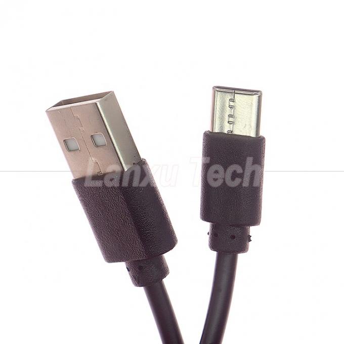 Chargement rapide court seulement 1A 2A USB à type C câble de chargeur pour ventilateur Power Bank 2