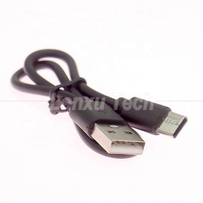 Chargement rapide court seulement 1A 2A USB à type C câble de chargeur pour ventilateur Power Bank 1