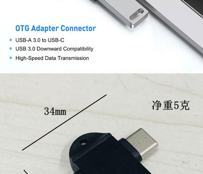 2 en 1 USB3.0 à Micro B Type C Convertisseur USB OTG Adaptateur pour Android Téléphone Souris U Disque 4
