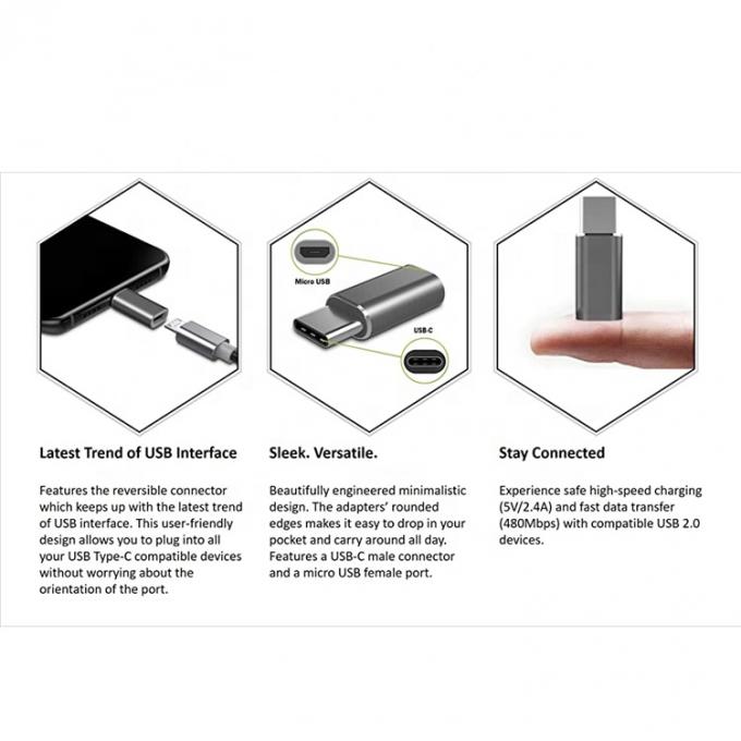 Adaptateur de convertisseur OTG de type C à type C 3
