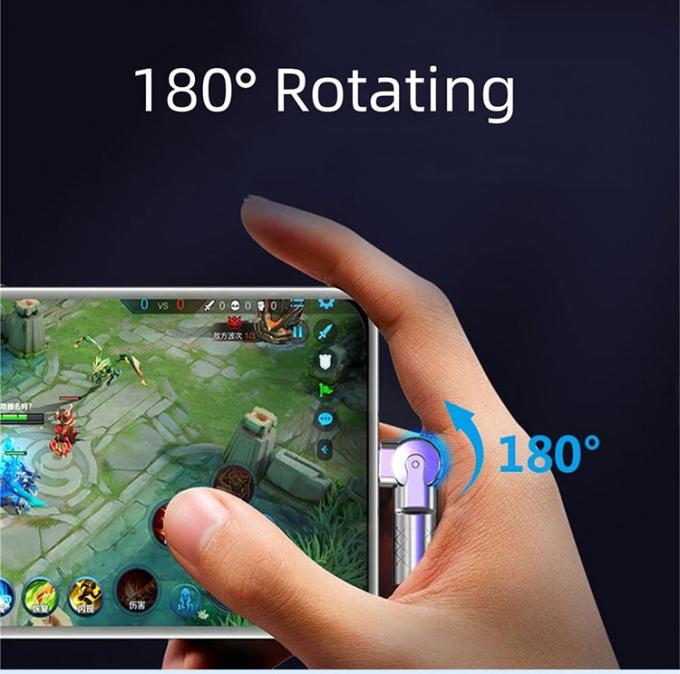 Chargement rapide à 180 degrés à rotation 120w 6A Silicone Micro USB Type C câble pour téléphone portable Android 3