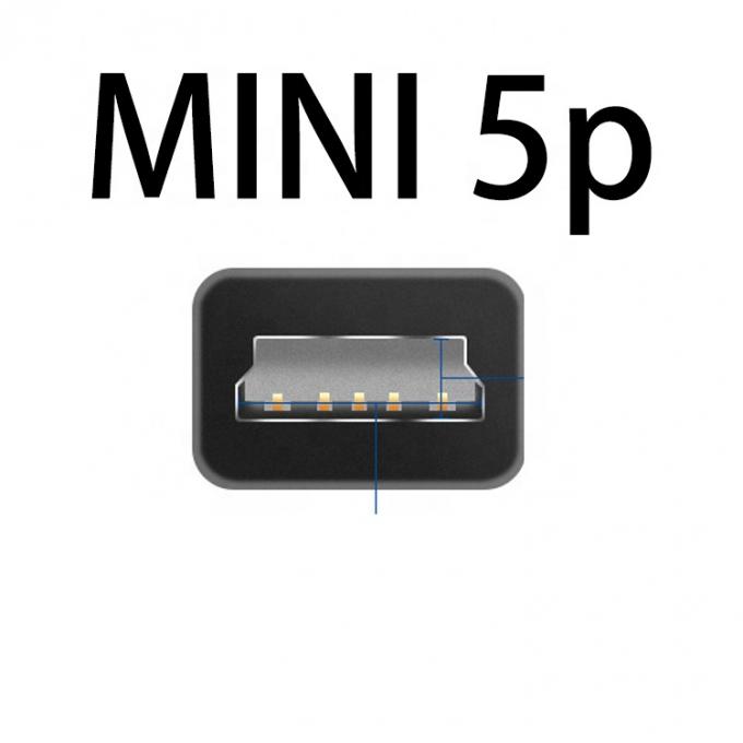 Assemblage personnalisé Mini B 5p câble USB à RJ9 RJ11 2