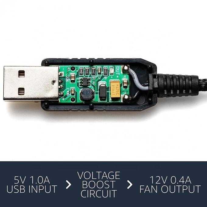 12V Step UP Boost USB à 3 broches 4 broches PWM PC Ventilateur ON OFF Commutateur câble d'adaptateur d'alimentation 1