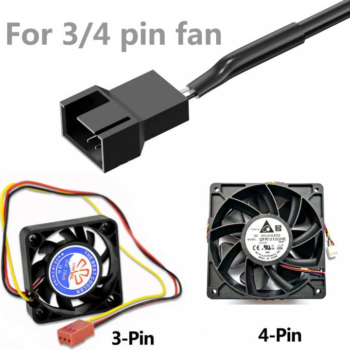 USB réglable 5V augmentation de la tension vers DC 12V 3 broches 4 broches connecteur de vitesse du ventilateur régulateur d'alimentation câble d'adaptateur pour ventilateur de refroidissement PC 4