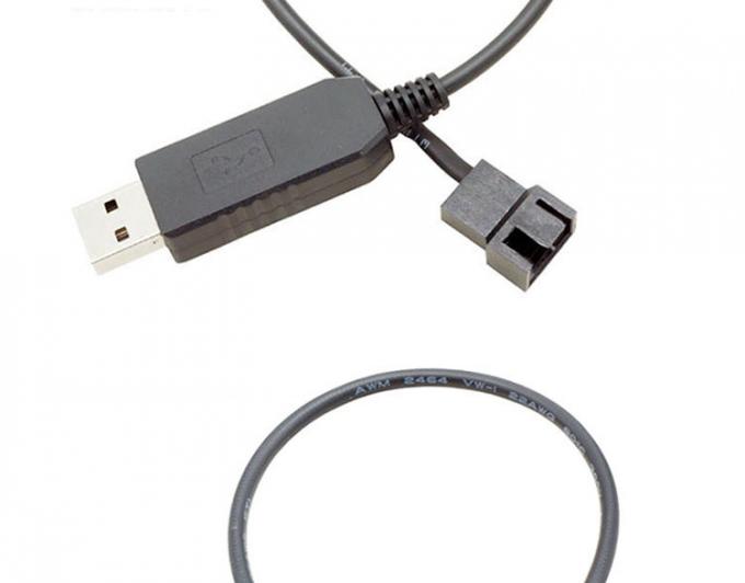 USB 5V à 12V Voltage augmenté 3 broches et 4 broches câble d'adaptateur d'alimentation PC 4