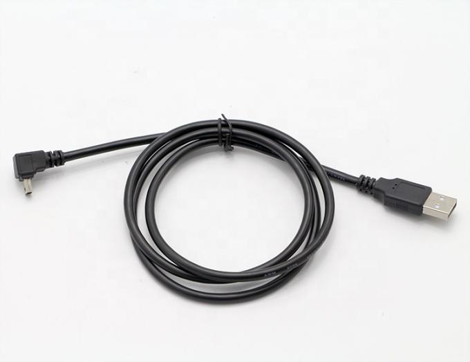 OEM Droit gauche vers le haut vers le bas 90 degrés angle MINI câble USB pour PS3 contrôleur MP3 caméra 1