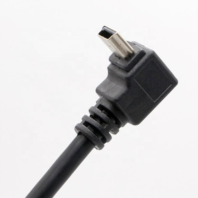 OEM Droit gauche vers le haut vers le bas 90 degrés angle MINI câble USB pour PS3 contrôleur MP3 caméra 5