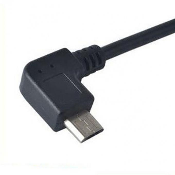 90 degrés d'angle Micro B à USB type A câble d'adaptateur OTG féminin 1