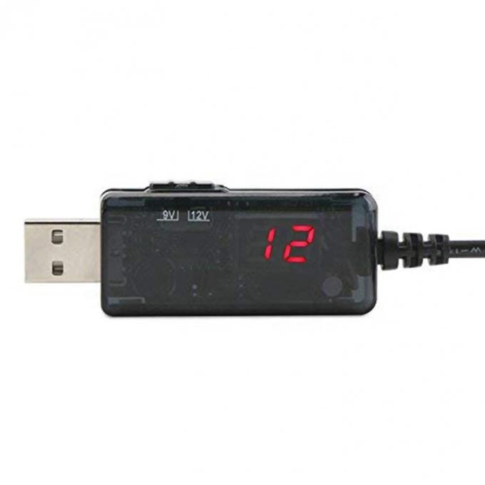 Affichage à LED Multi Compatible Voltage Configuration Booster 5V à 9V 12V câble de chargeur USB à courant continu 5