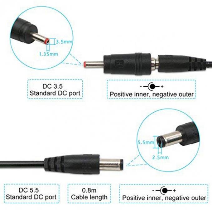 Affichage à LED Multi Compatible Voltage Configuration Booster 5V à 9V 12V câble de chargeur USB à courant continu 6