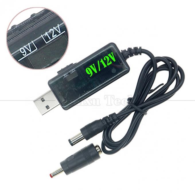 1m Drok 5V USB pour augmenter 9V 12V Step Up Multi sortie câble convertisseur CC pour le modem du routeur 3