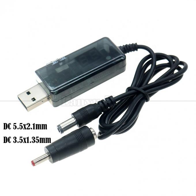 1m Drok 5V USB pour augmenter 9V 12V Step Up Multi sortie câble convertisseur CC pour le modem du routeur 6
