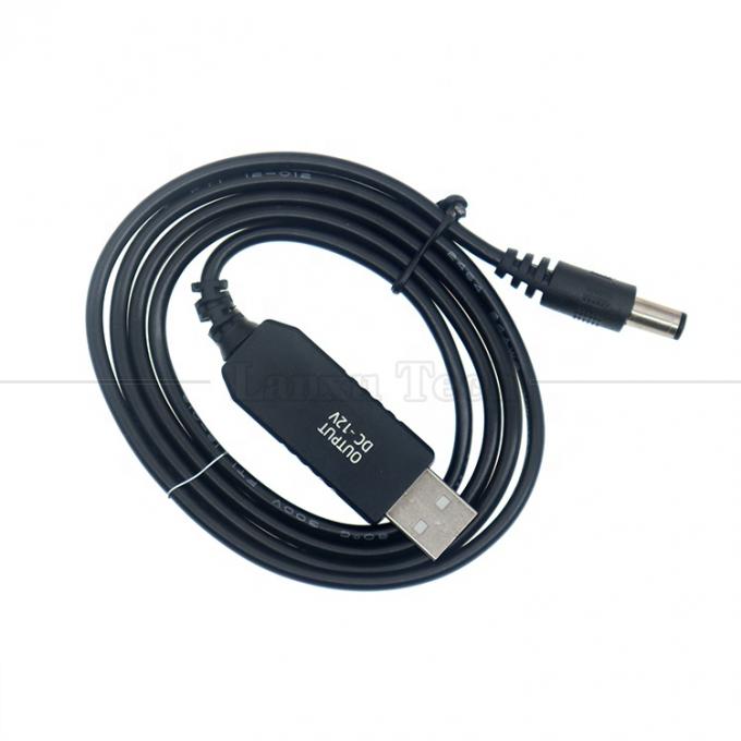 Chargeur à haute tension de haute qualité 5.5x2.1mm DC 5V à 12V câble d'alimentation USB pour le modem Wifi Router 8