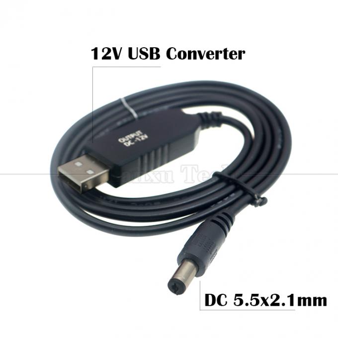 Vente à chaud 5V USB à 9V 12V convertisseur de sortie en courant continu booster Wifi modem câble d'alimentation du routeur 5