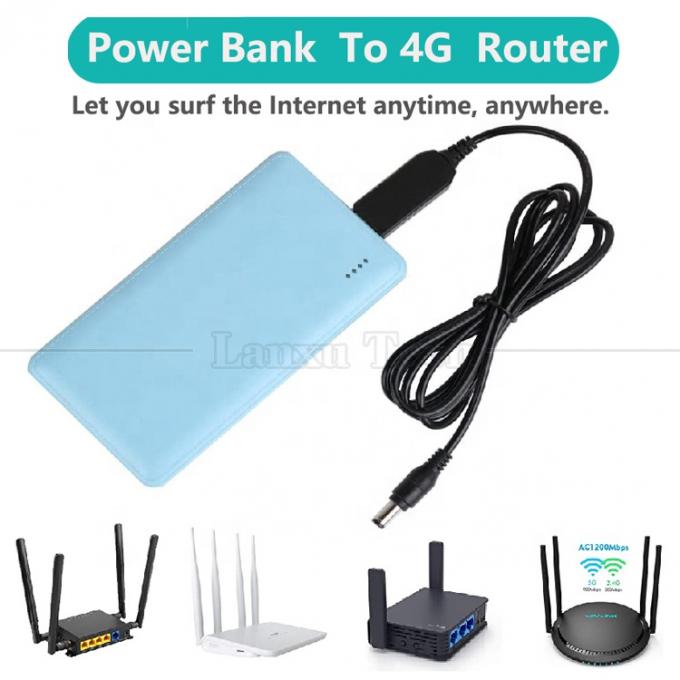 Chargeur à haute tension de haute qualité 5.5x2.1mm DC 5V à 12V câble d'alimentation USB pour le modem Wifi Router 4