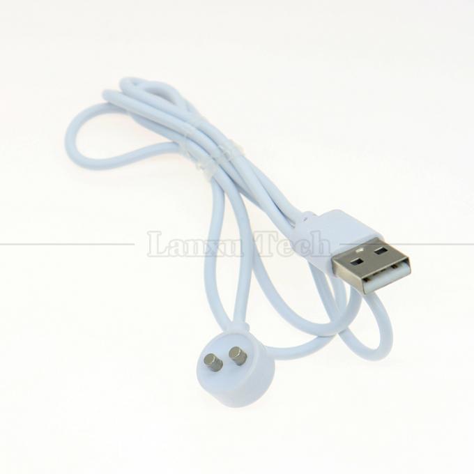 2 PIN USB Magnétique électrique brosse à dents Instrument de beauté pour adultes Jouets sexuels Vibrateur Cable de chargeur 2