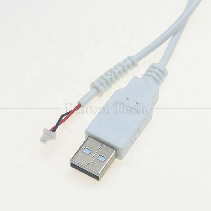 Assemblage personnalisé USB A mâle à JST 2 épingles 1,0 mm 2,0 mm 1,25 mm Pitch SHR MX XH SH VH PH câble de connecteur 0