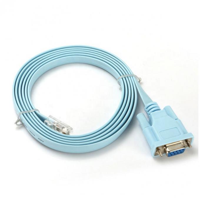1.8M RS232 DB9 PIN féminin à RJ45 câble de console réseau pour le commutateur de routeur Cisco 2