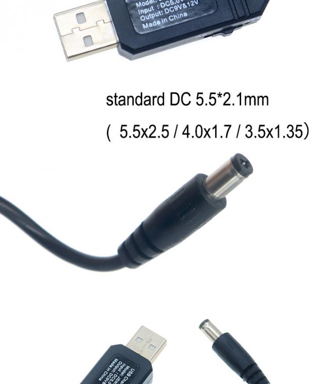 USB de haute qualité 5v à 9v 12v Cable de renforcement du câble de courant continu pour le routeur 3