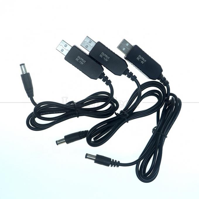 Voltage personnalisé 15V 12V 10V 9V 4V 3V USB à DC Micro Type C câble de chargeur pour routeur 2