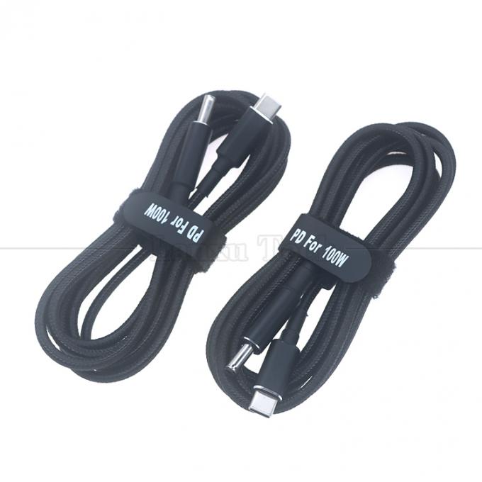 20V 5A 100W double puce E Mark PD Charge USB de type C à DC Adaptateur de câble d'ordinateur portable pour HP Asus Lenovo Dell 4