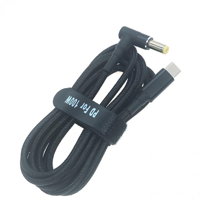20V 5A 100W double puce E Mark PD Charge USB de type C à DC Adaptateur de câble d'ordinateur portable pour HP Asus Lenovo Dell 5