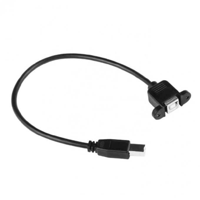 Fermeture à vis de l'embout mâle à femelle monture de panneau USB 3.0 type B câble d'extension d'imprimante 4