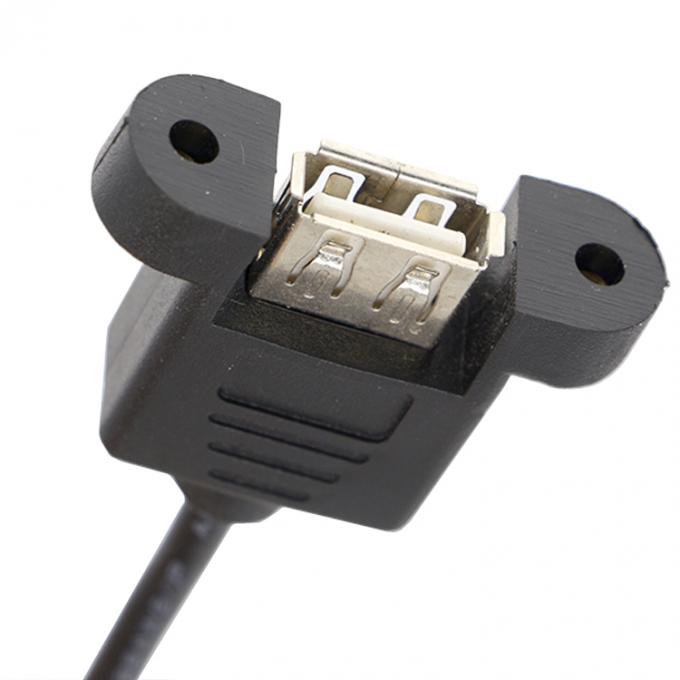 Fermeture à vis à angle droit de 90 degrés Type A Montage de panneau mâle à femelle Cable d'extension USB 3