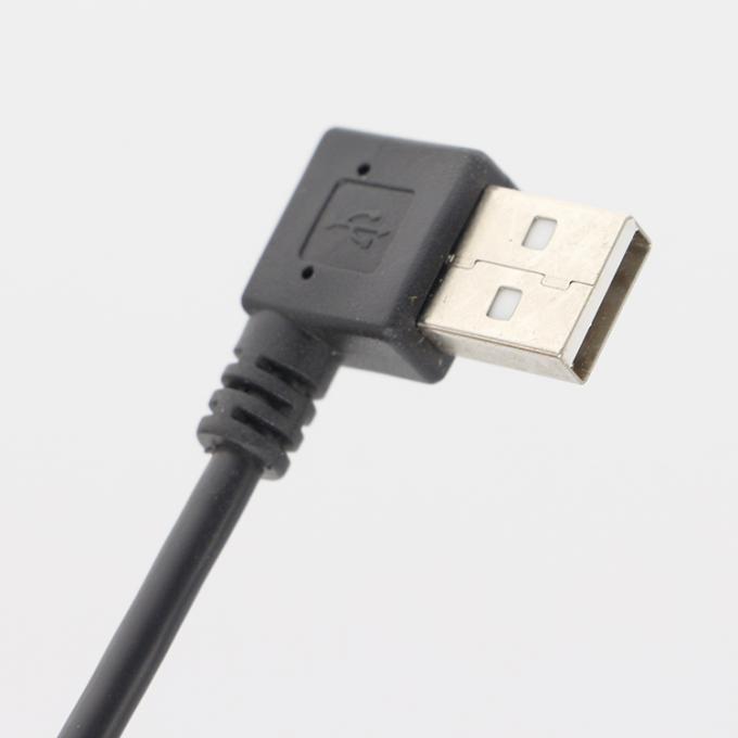 Fermeture à vis à angle droit de 90 degrés Type A Montage de panneau mâle à femelle Cable d'extension USB 4