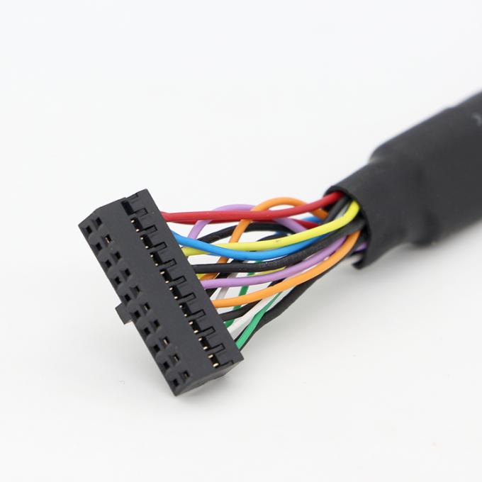 OEM Screw Locking Stud Dual USB 3.0 Type A câble de montage de panneau féminin avec connecteur Molex 4