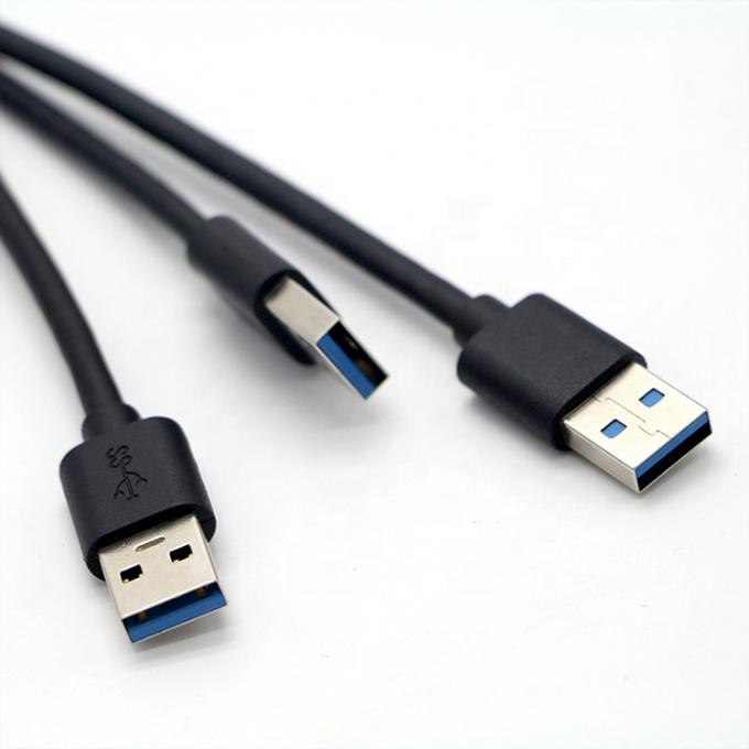 Serre-boucle à vis USB 3.0 Un mâle à USB de type C 3.1 Un câble d'extension USB 3.0 monté sur le panneau 4