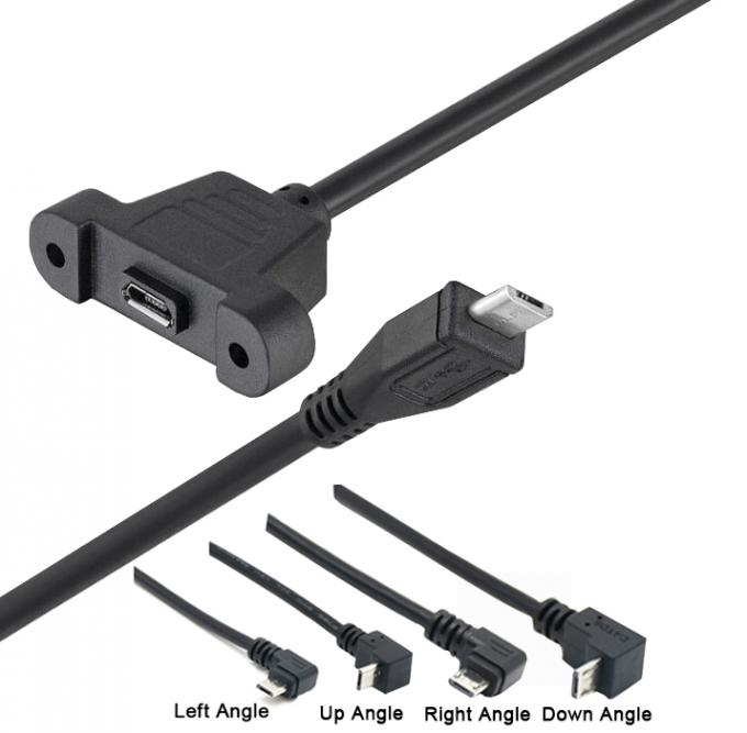 Fermeture à vis Micro type C RJ45 Ethernet mâle femelle câble de montage de panneau USB 8