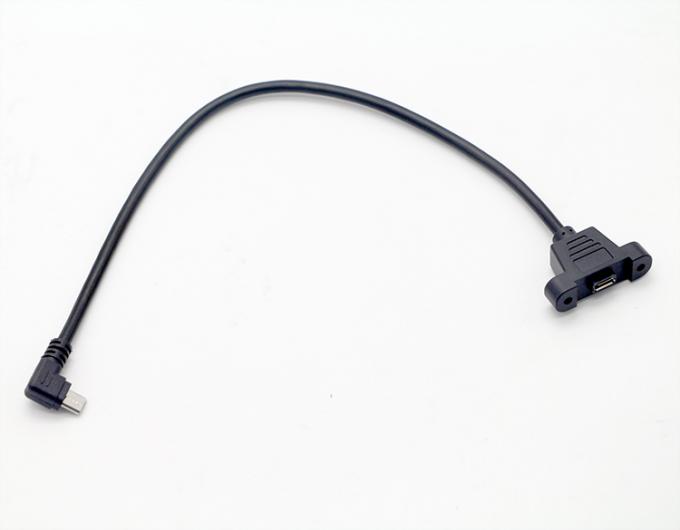 CUSTOM 0.3M 1M 90 degrés vers le haut vers le bas angle gauche droit vis micro-panneau monture câble d'extension USB 1