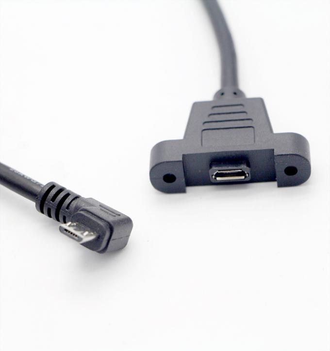 CUSTOM 0.3M 1M 90 degrés vers le haut vers le bas angle gauche droit vis micro-panneau monture câble d'extension USB 4