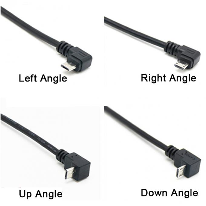 CUSTOM 0.3M 1M 90 degrés vers le haut vers le bas angle gauche droit vis micro-panneau monture câble d'extension USB 5