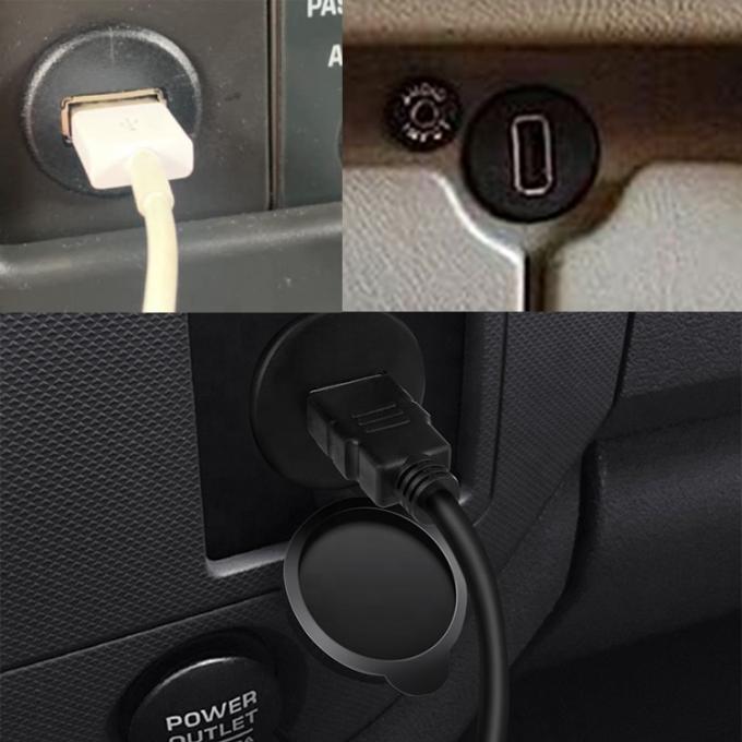 Tableau de bord stéréo audio de voiture Montage de panneau de décharge de type USB 2.0 1
