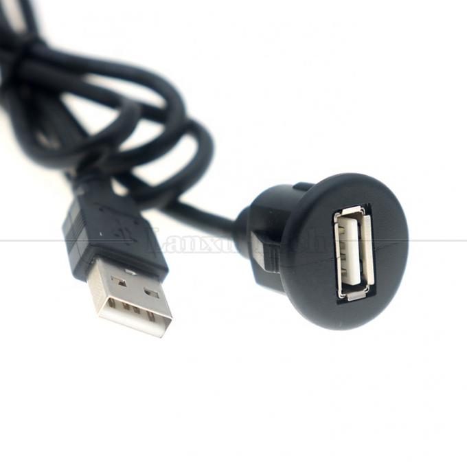 Tableau de bord stéréo audio de voiture Montage de panneau de décharge de type USB 2.0 4