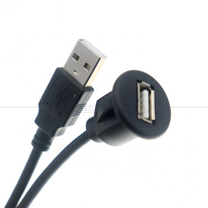 Tableau de bord stéréo audio de voiture Montage de panneau de décharge de type USB 2.0 3