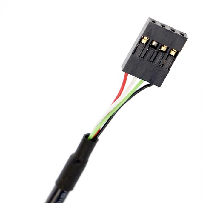 Cable de raccordement à vis personnalisé 1M 2M USB féminin monté sur un panneau à Dupont 3
