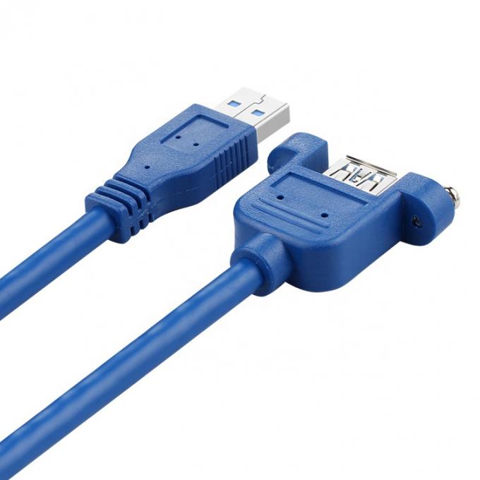 Données à haute vitesse 5 Gbps USB 3.0 Type A Montage de panneau mâle à femelle câble d'extension USB 3.0 3