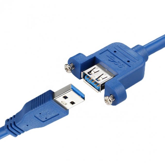 Données à haute vitesse 5 Gbps USB 3.0 Type A Montage de panneau mâle à femelle câble d'extension USB 3.0 5