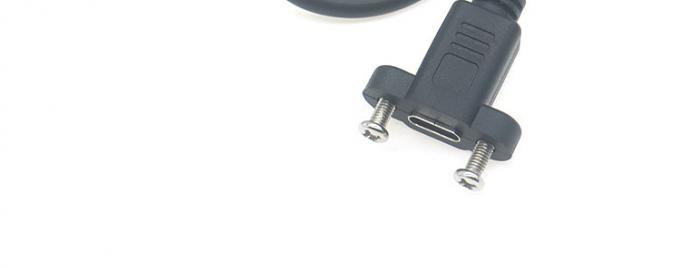 Montage du panneau à vis de 30 cm à 50 cm câble d'extension USB de type C 3.1 mâle à femelle 7
