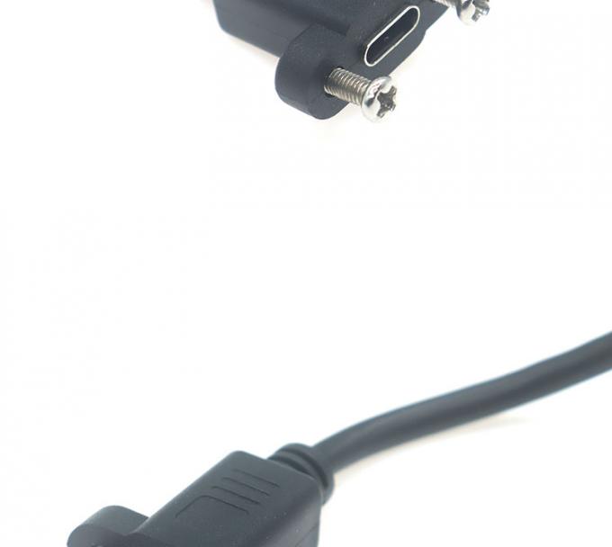 Montage du panneau à vis de 30 cm à 50 cm câble d'extension USB de type C 3.1 mâle à femelle 5