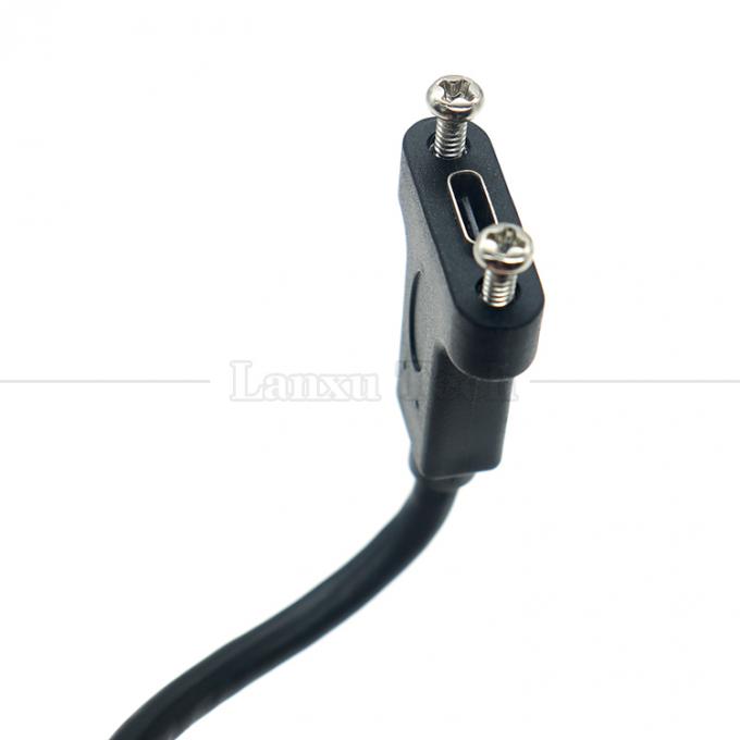10 Gbps 0,3m 1m mâle à femelle Type C 3.1 Panneau monté en vis trou de verrouillage câble d'extension USB 5