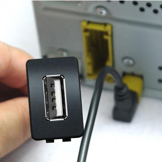 Panneau de tableau de bord à prise de courant USB mâle à femelle câble d'extension de montage 6