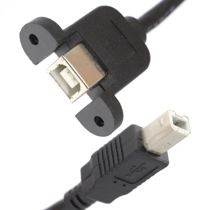 Fermeture à vis Mini Micro B Type C RJ45 Ethernet Cable d'extension de montage de panneau USB de sexe masculin à féminin 2