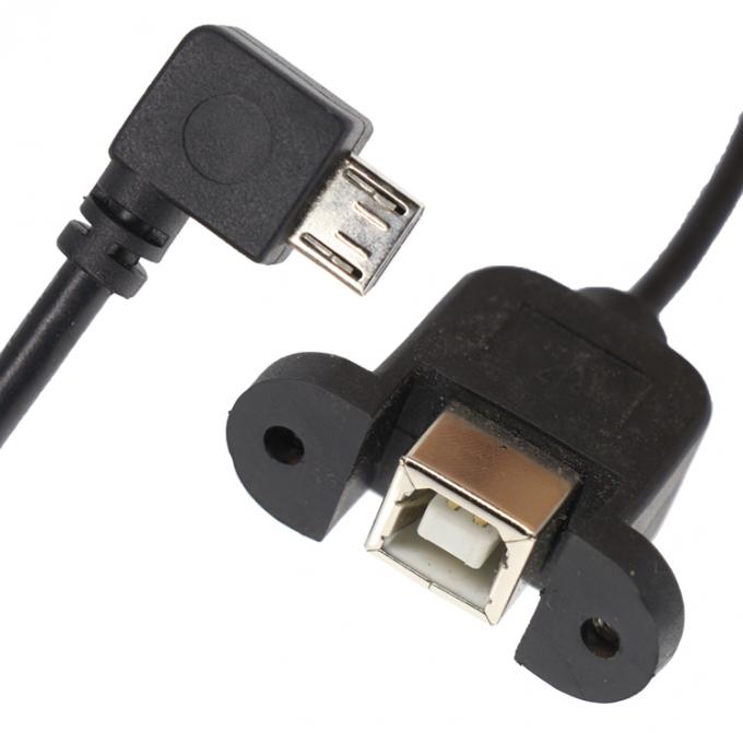 Fermeture à vis Micro type C RJ45 Ethernet mâle femelle câble de montage de panneau USB 5