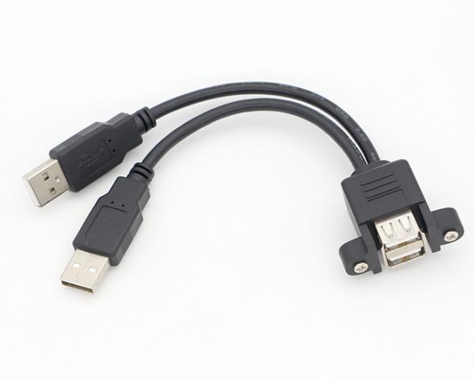 Fermeture à vis Micro type C RJ45 Ethernet mâle femelle câble de montage de panneau USB 7